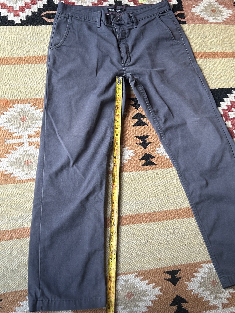 Vans Men's Charcoal Gray Chino Pants - Picture 4 of 8